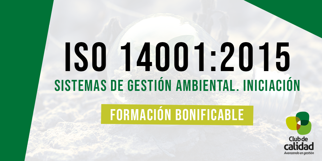 14001_iniciacion Formación ISO 14001:2015. Iniciación