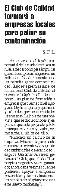 Prensa Gijón Huella Carbono
