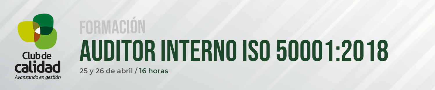 Auditor 5001 Formación: Auditor Interno ISO 50001:2018