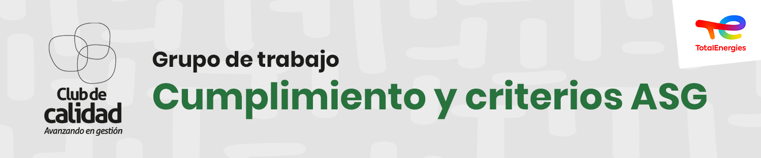 Grupo de trabajo de cumplimiento normativo y criterios ASG