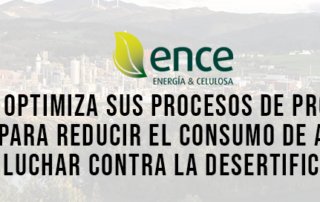 Ence optimiza sus procesos de producción para reducir el consumo de agua y luchar contra la desertificación