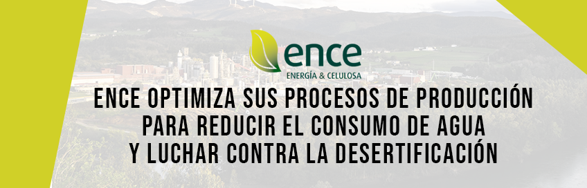 Ence optimiza sus procesos de producción para reducir el consumo de agua y luchar contra la desertificación