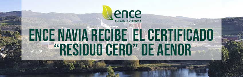 Ence Navia Certificado "residuo cero"