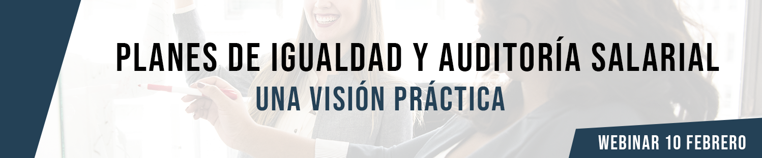 Webinar: Planes de Igualdad y Auditoría Salarial: una visión práctica