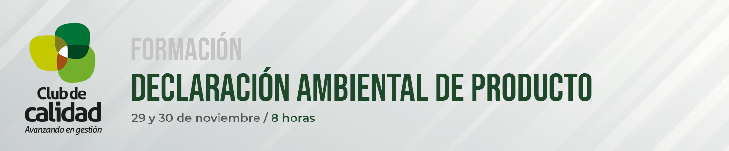 Declaración ambiental de Producto