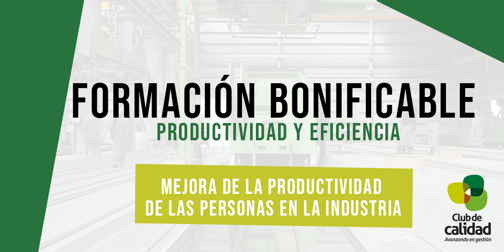 Formación productividad de las personas en la industria