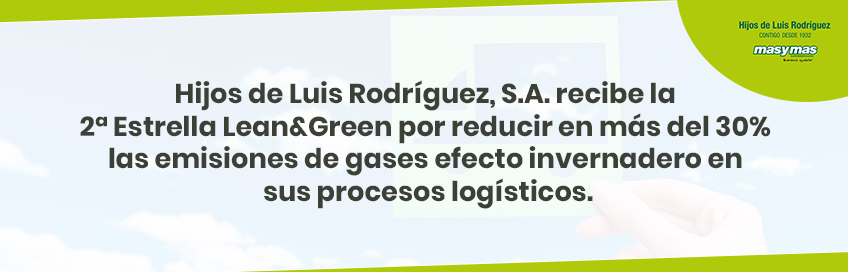 Hijos de Luis Rguez, S.A. (Supermercados Masymas), recibe la 2ª Estrella Lean&Green