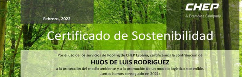 Hijos de Luis Rodríguez, S.A., apuesta por la sostenibilidad de su logística